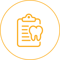 clipboard and tooth icon